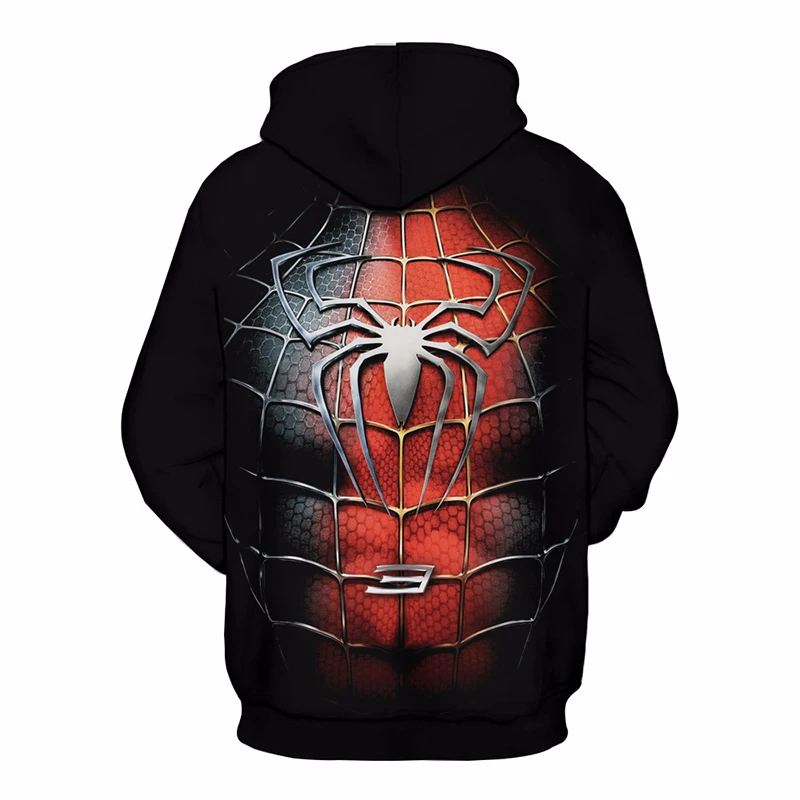 Hip Hop Men Women Spider-man Hoodie Marvel Spiderman Autumn Winter Superhero Hooded Sweatshirt Tracksuit Dropship | Мужская одежда