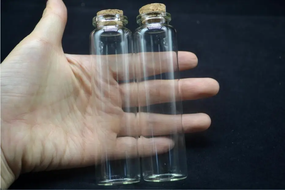 

50pcs 30*110*17 55ml long tube transparent Glass Bottles with Cork Empty Bottle Jars Containers Vial Crafts jewelry packaging
