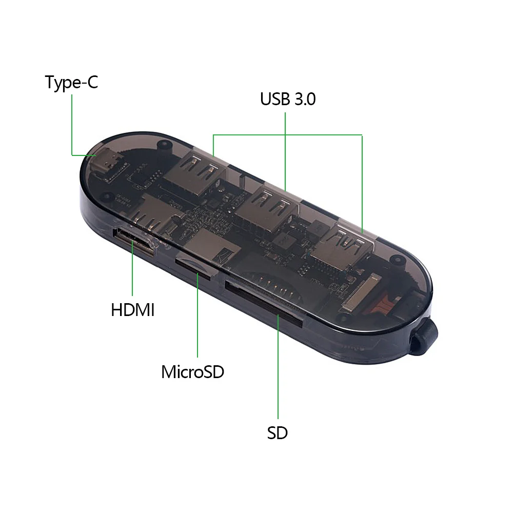 2019 новый цветной мультифункция USB C концентратор type адаптер с SD/TF САПР ридеры 3 0 4 K