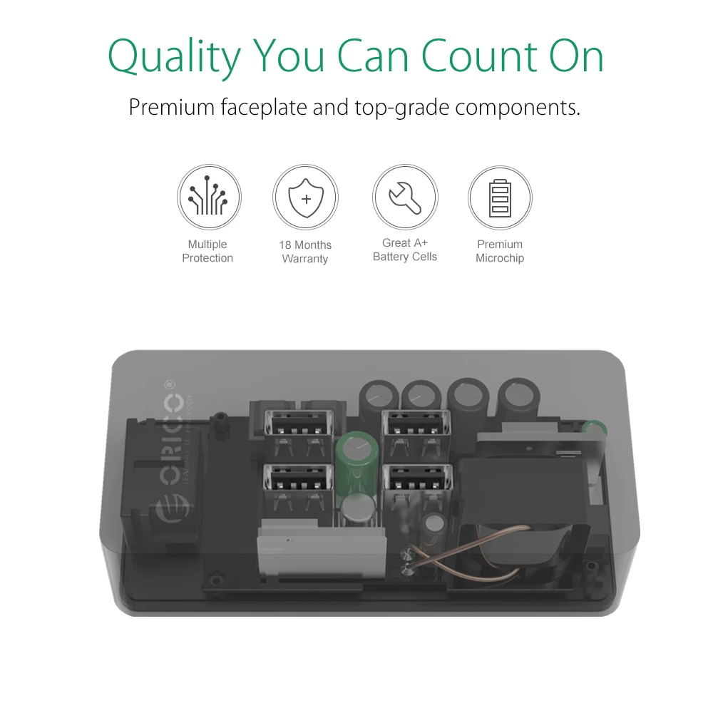 ORICO DCV 4U 20 Вт 4 Порты и разъёмы USB Зарядное устройство с супер зарядки Технология