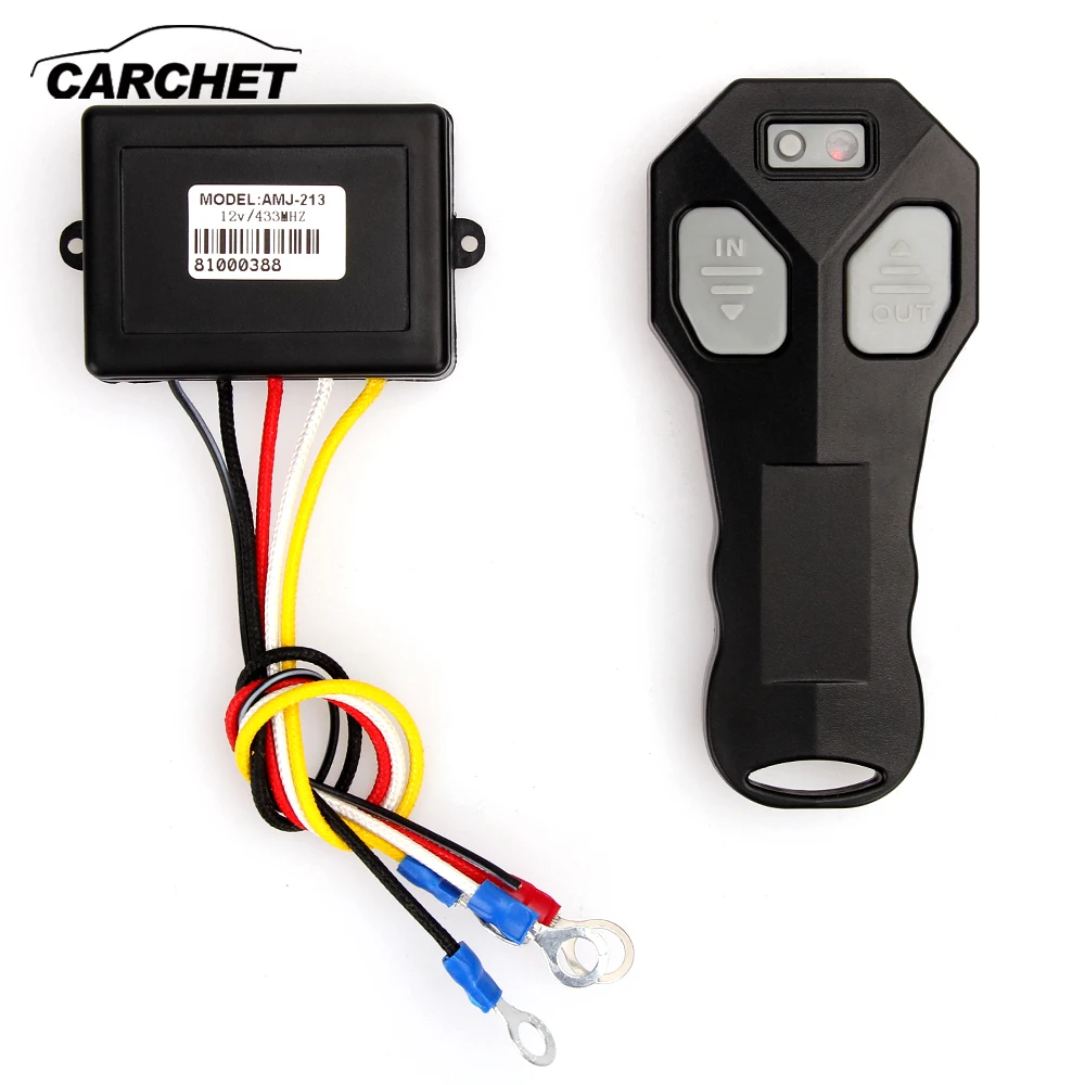 CARCHET DC 12V лебедка беспроводной пульт дистанционного управления Лебедка + приемник
