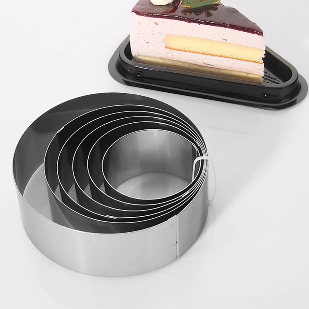 6 шт./компл. нержавеющая сталь круглая форма печенья резак для DIY мусс кольцо