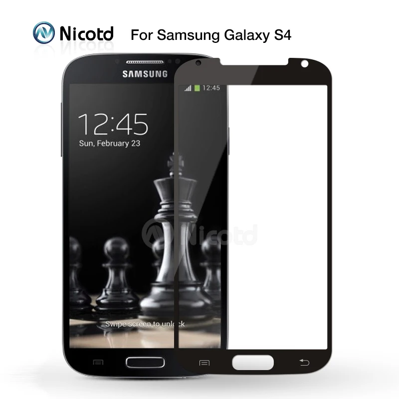 Nicotd 2 шт./лот полное покрытие закаленное Стекло для samsung Galaxy A9 Note3 Note4 note5 S7 S6 s5 S4 C5 c7 C9 Pro Экран протектор