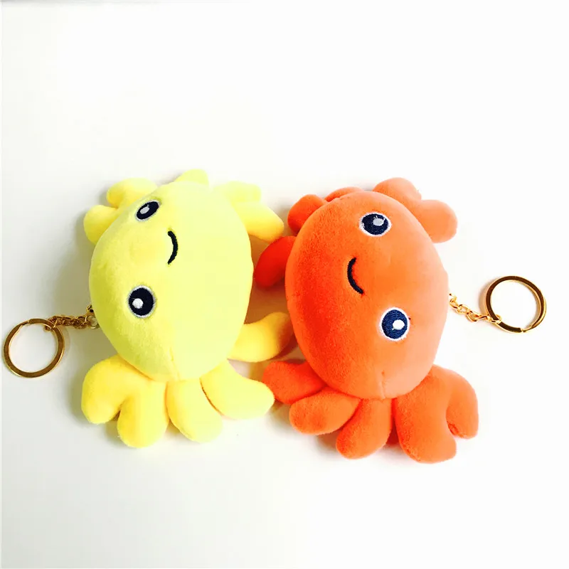 crab 12 см океанское животное акула Осьминог плюшевая игрушка Тюлень Черепаха Морская звезда Краб чучело дельфина игрушка для детей подарок куклы букет на автомобиль - Цвет: crab
