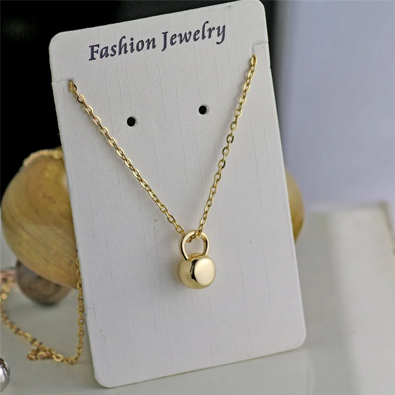 

Kettelball Pendant Choker Necklaces for Women Dumbbell Jewelry Gold-color Fitness Necklace 10PCS Wholesale