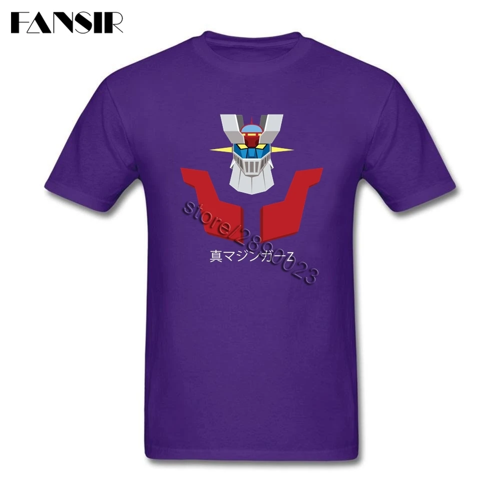 Harajuku аниме Mazinger Z футболка человек Пользовательские хлопок короткий рукав Для