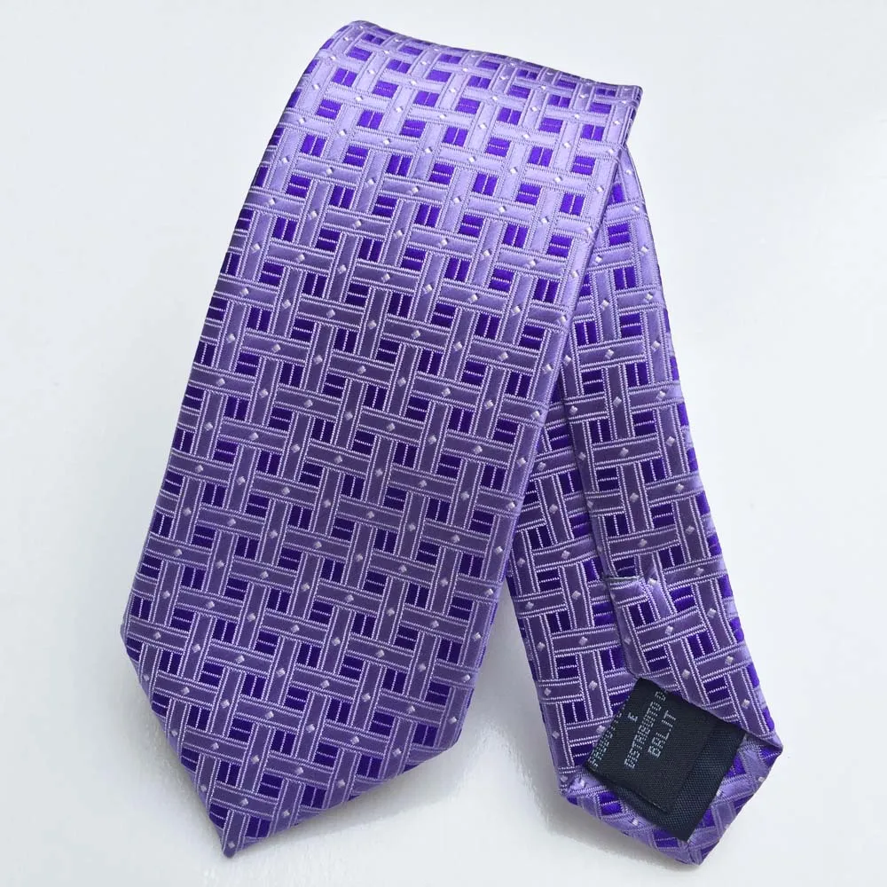 Галстук ЖАККАРДОВЫЙ облегающий 6 см ширина|purple tie|mens tiesgravata slim |