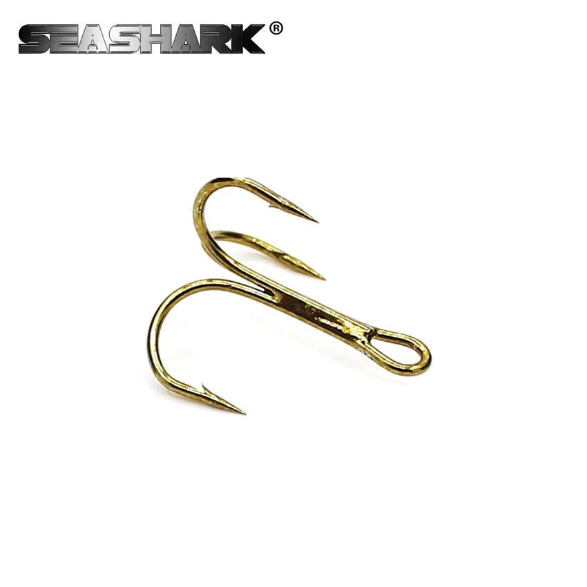 SEASHARK высокоуглеродистой Сталь ВЧ Рыболовные крючки Size1 # -- 4/0 коричневый