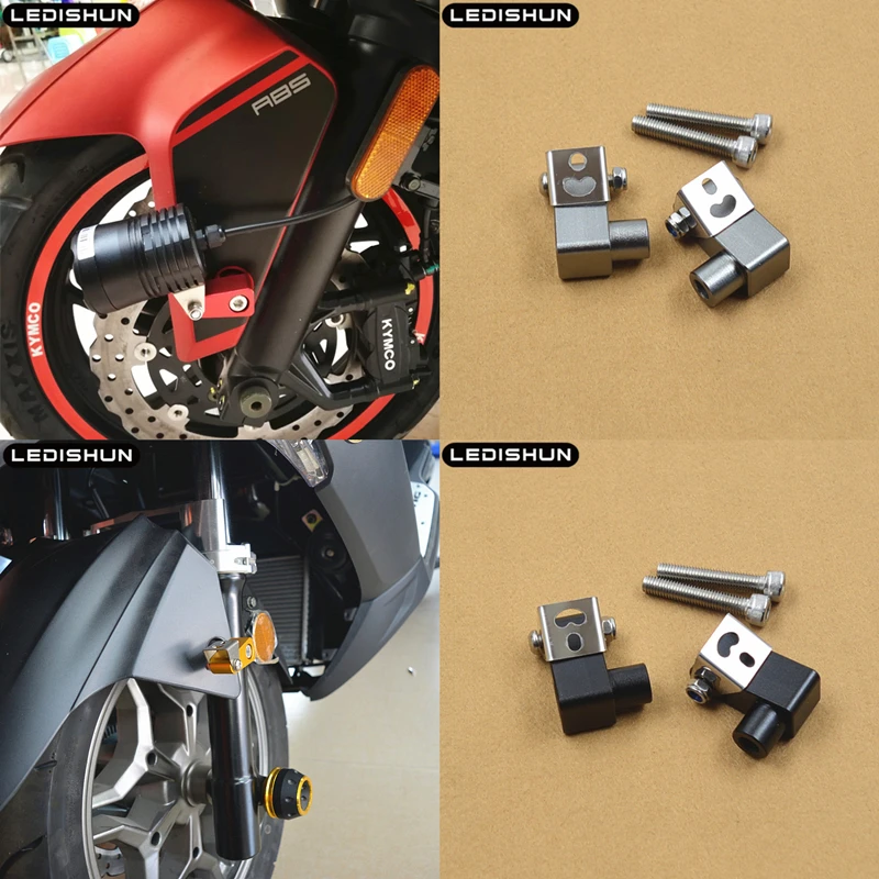 Противотуманная фара для мотоцикла с кронштейном Yamaha NVX 155 AEROX FORCE BW's 125 (ZUMA