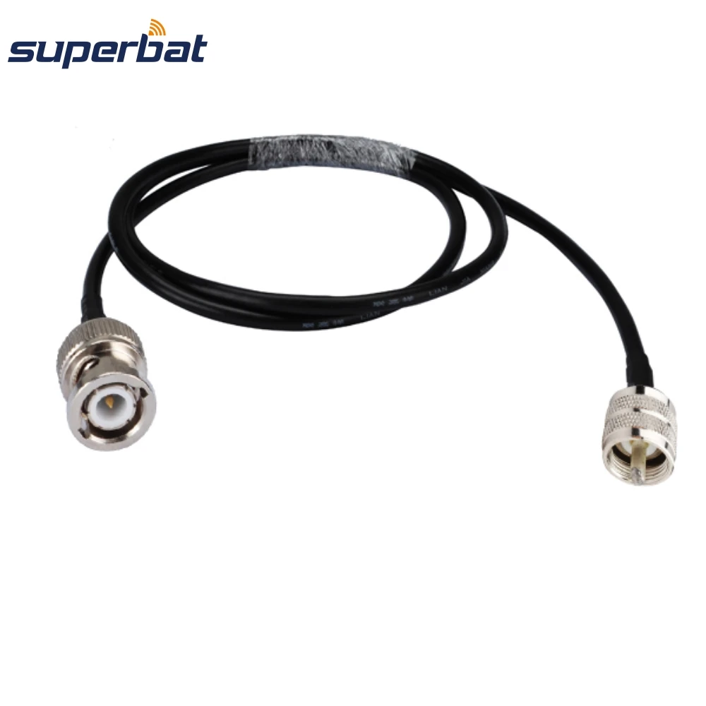 Superbat UHF PL259 штекер BNC мужской джемпер отрезок коаксиального кабеля RG58 20 см для Wi
