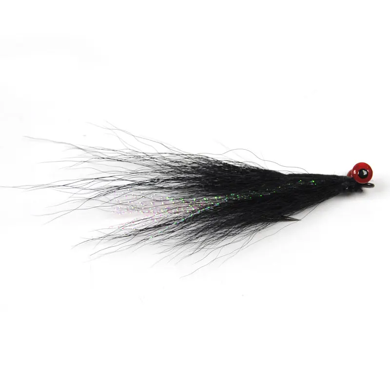 ICERIO 10 шт #4 глаза гантели черные Crazy Charlie Fly Bonefish красные рыбки мухи для рыбной ловли