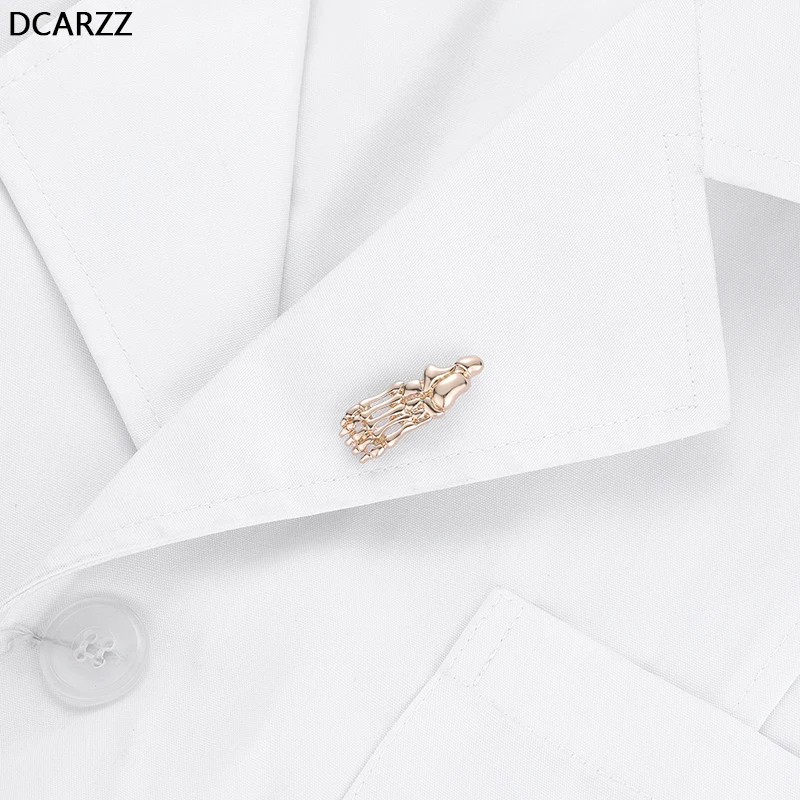 Золотая брошь значок DCARZZ для ног мужские броши медицинского врача медсестры
