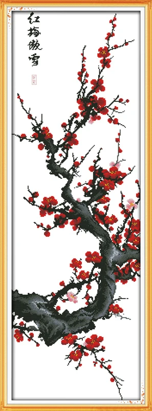 Набор для вышивки крестиком сливовое дерево сделай сам|cross stitch kits|stitching kit cross