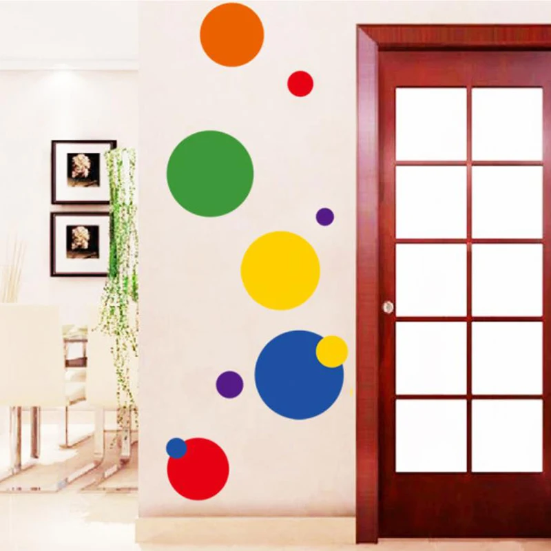 

Zs Sticker circle Wall Stickers Children Room Home Decor circle Vinyl Kids Room Decal Baby Room Nursery Decor