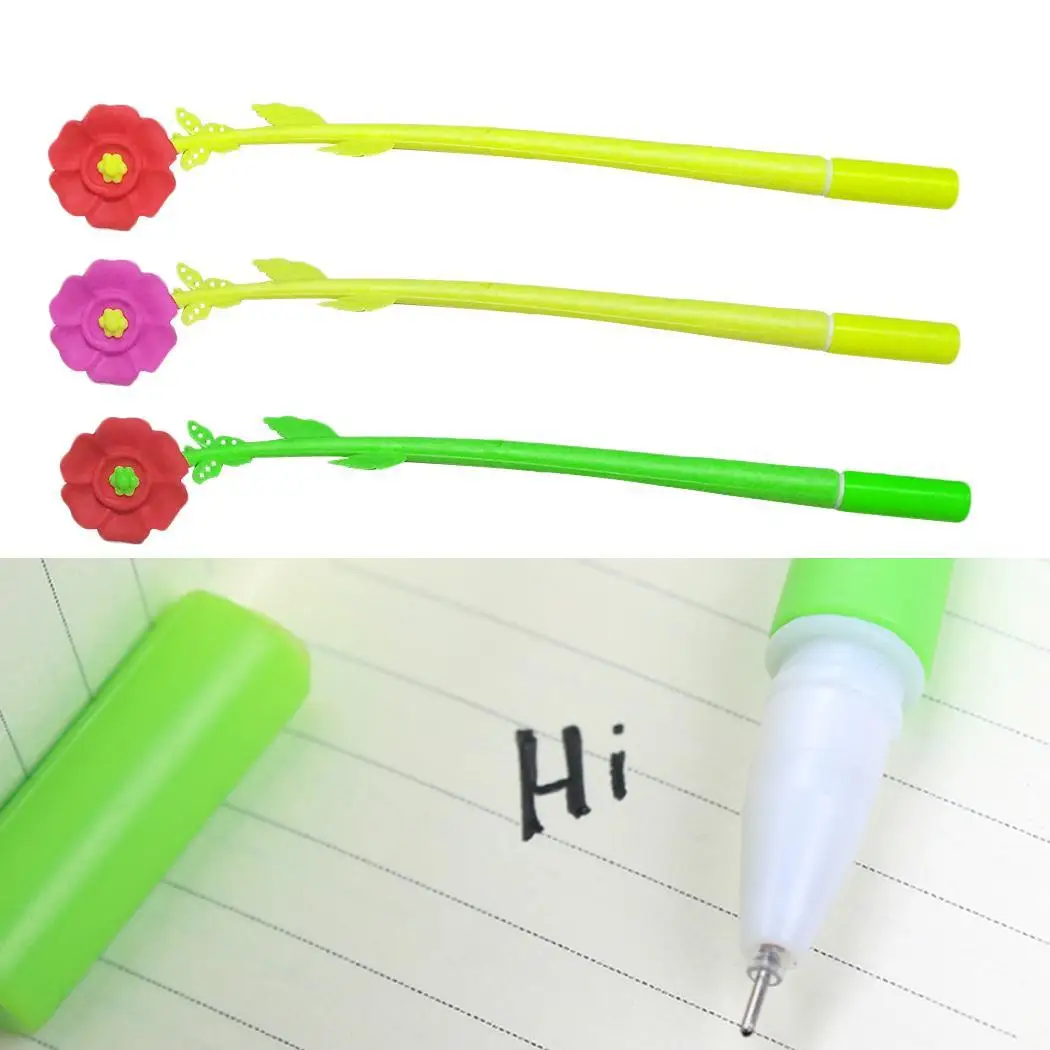 Новая ручка с цветочным рисунком для мальчиков и девочек гелевая 15 см/5 9 дюйма
