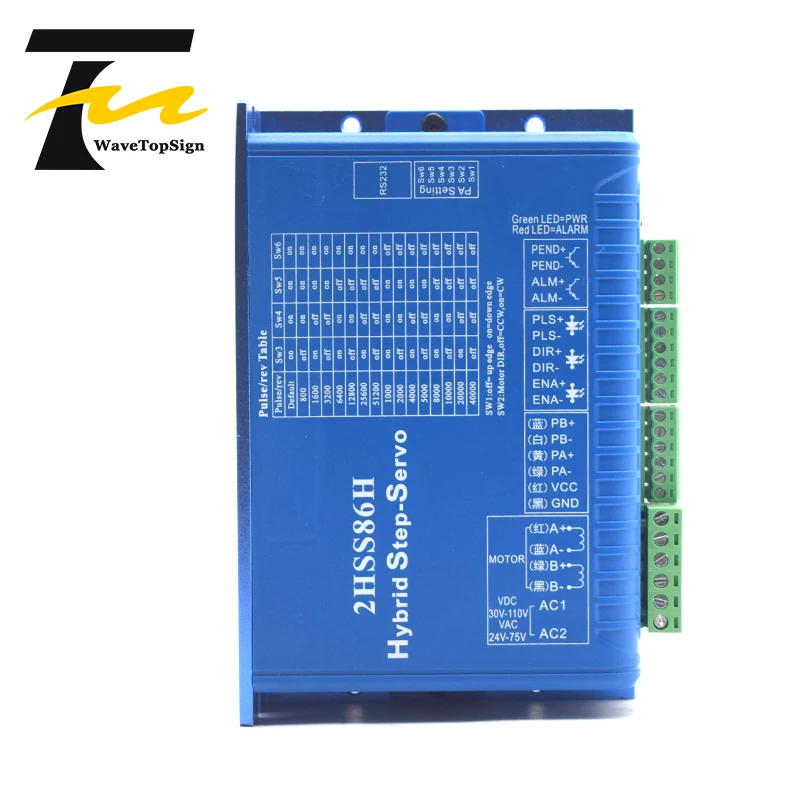 Двигатель NEMA 34 12N.M 6A длина фюзеляжа 187 мм 86J18156EC 1000 + 2HSS86H гибридный шаговый