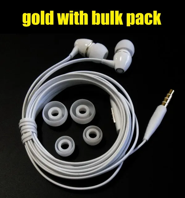 gold with bulk pack TENNMAK фарфоровые наушники 3,5 мм высококачественные металлические наушники* 3 цвета - Цвет: gold with bulk pack