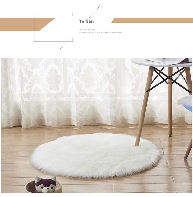 Несколько размеров, мягкий ковер из искусственной овчины, Чехол для стула, коврик для спальни, искусственная шерсть, теплый ворсистый ковер, меховые коврики