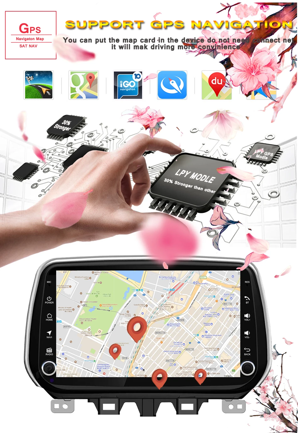 Android 9,0, четыре ядра, 4+ 64 ГБ, подходит для HYUNDAI TUCSON, автомобильный dvd-плеер, навигация, gps радио, головное устройство с ips экраном
