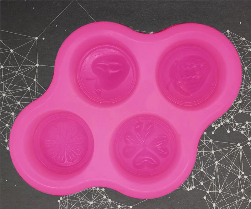 Силиконовая форма для фруктов мыла 4 вида|Формы мыла| |