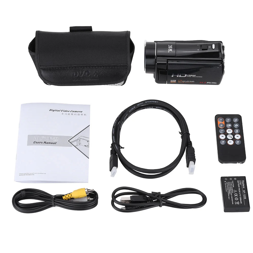 Профессиональная видеокамера Цифровая видеокамера DVR HDV-V7 24MP 3," 1080 P HD видео рекордер DIS распознавание лица и улыбки