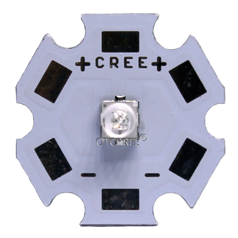 1 шт. CREE XTE индикатор XT-E 1-5 Вт Высокая мощность светодиодный излучатель диод нейтральный белый холодный белый королевский синий с 20 мм 16 мм PCB