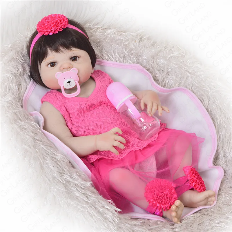 2019 Reborn Baby Doll полная силиконовая Виктория Boneca новорожденная принцесса Bebe Corpo De Inteiro