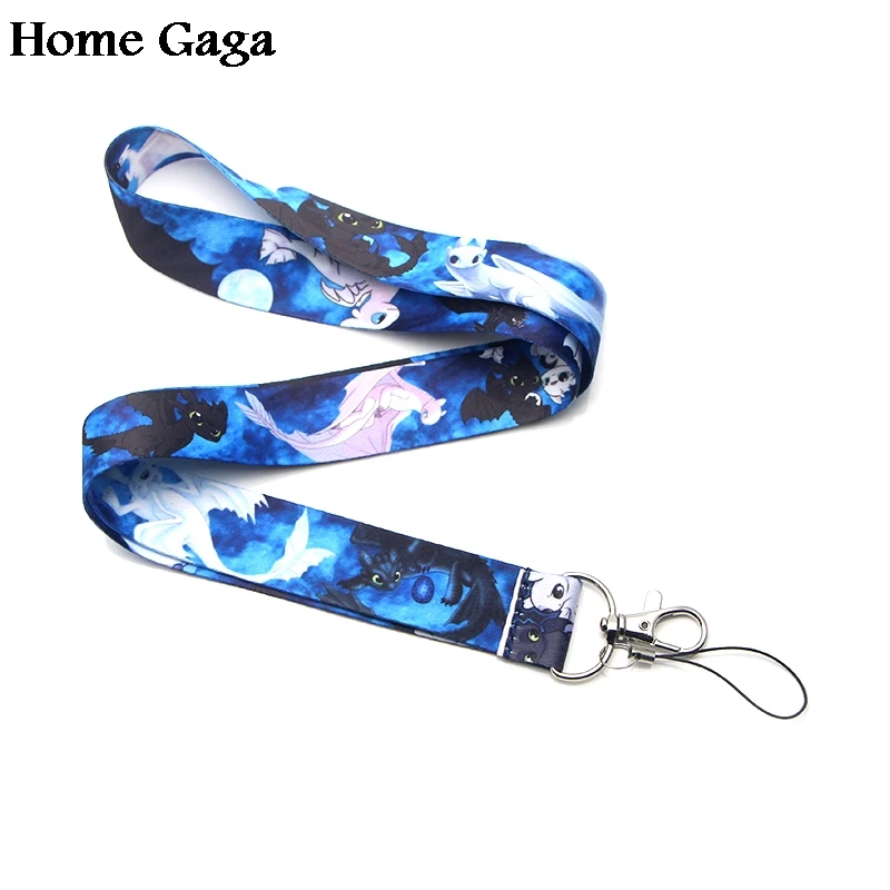 Homegaga Как приручить дракона беззубый Дракон легкий яростный брелок ремень-лента шейный ремень держатель телефона ожерелье D1744