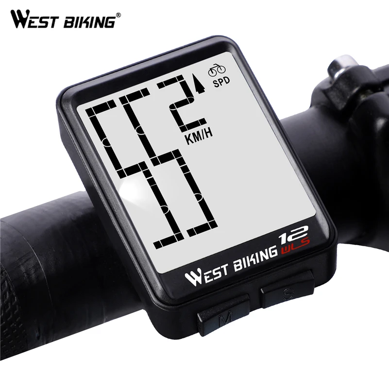 west biking bike computer multifunction led digital rate mtb bicycle speedometer wireless cycling odometer computer stopwatch free global shipping