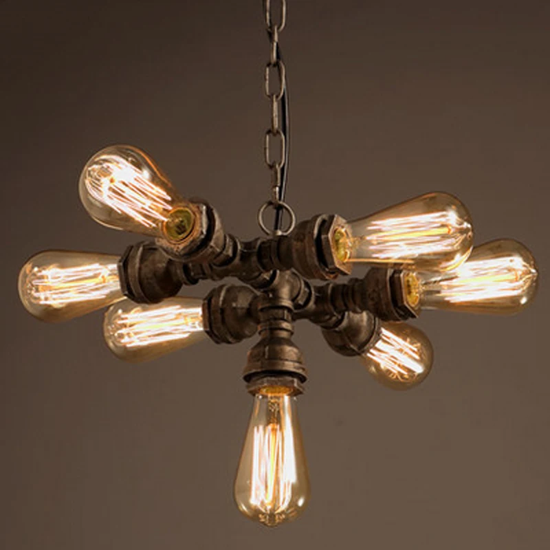 Железный подвесной ретро-светильник E27 в стиле лофт креативная промышленная