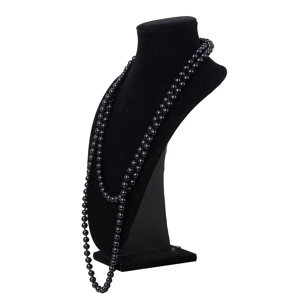 Модное Длинное Ожерелье из искусственного жемчуга на цепочке черный|sweater chain|pearl