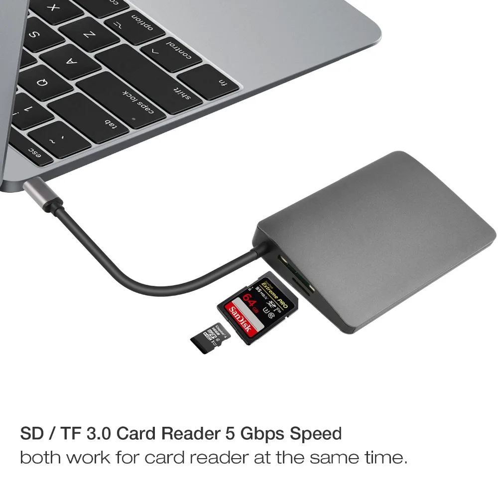 JZYuan USB C док станция HDMI Ethernet аудио 3 5 мм с Type PD 0 кард ридер концентратор адаптер