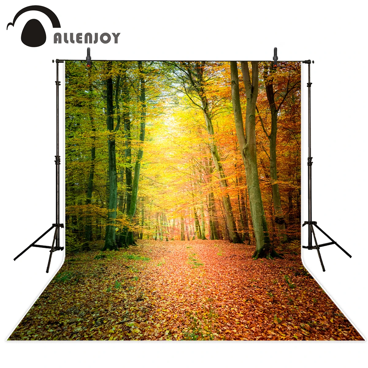 Фон для фотосъемки Allenjoy с осенними листьями и красивым фотографическим лесом |