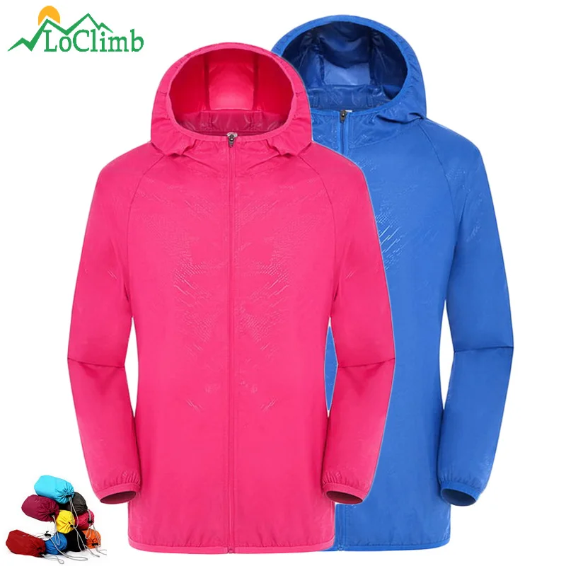 Куртка LoClimb 4XL с защитой от УФ лучей для походов и мужская женская летняя
