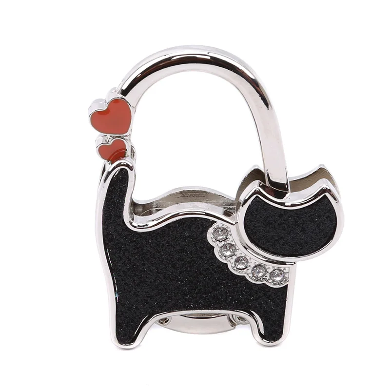 Милый мультяшный Кот складная вешалка Настольный крючок для сумочки утилита