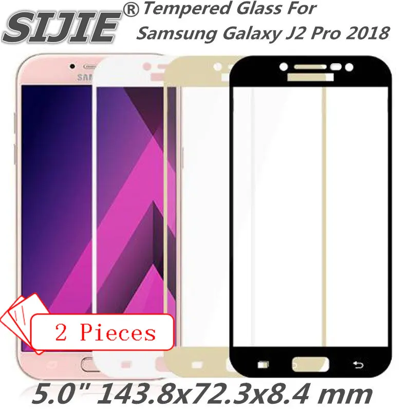 2 шт. полное покрытие закаленное Стекло для Samsung Galaxy J2 Pro 2018 Grand Prime J2PRO Экран