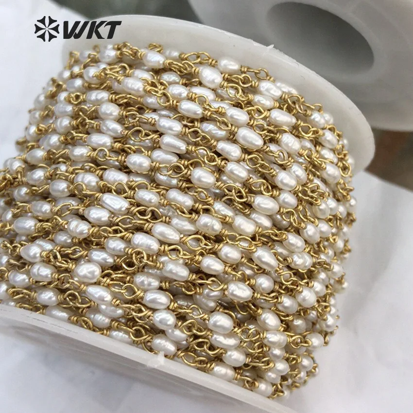 Новинка модная цепочка WT-RBC069 WKT из натурального пресноводного жемчуга