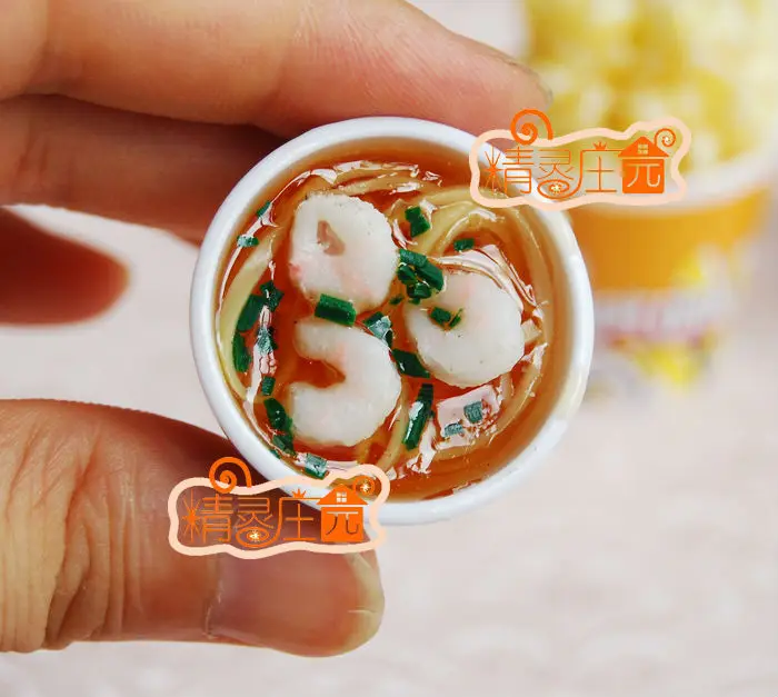 Креветка супница пустыня яйцо еда для 1/6 весы кукольный дом Миниатюрный |