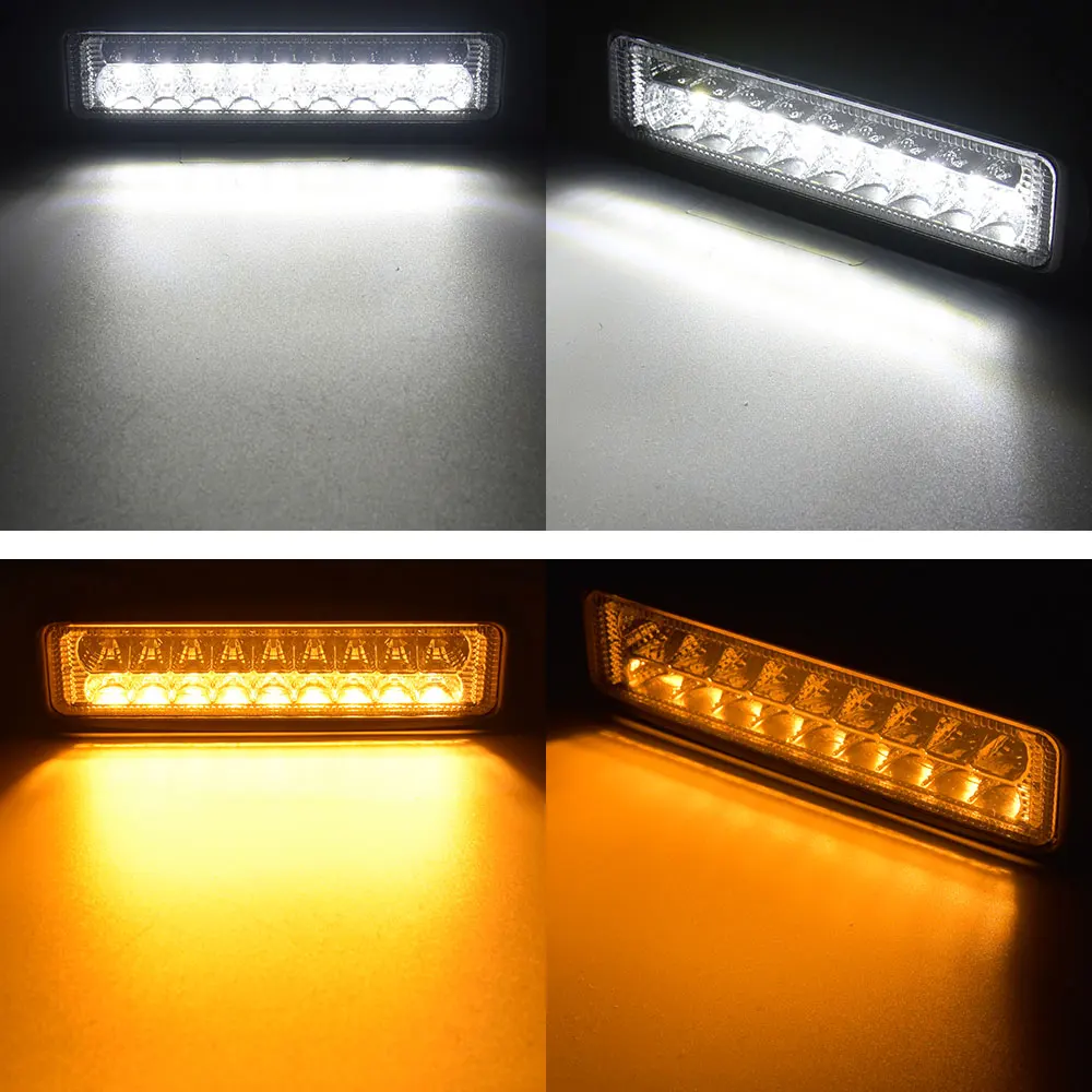 1 пара 6 дюймов Led бар 36 Вт 12 в 24 В светодиодный рабочий светильник комбинированная