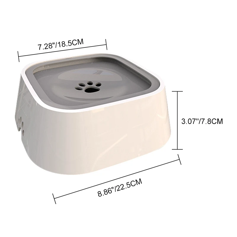 Pet Floating Bowl Anti Splashing Not Wetting Mouth Water Feeder Anti-slip Pet Bowl