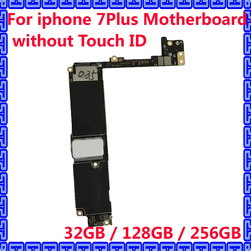100% разблокированная материнская плата iCloud IOS для iphone 7 Plus оригинальная без touch ID 32