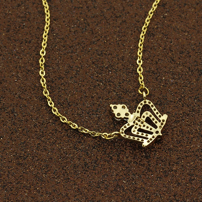 Благородное ожерелье королевы короны королевская бижутерия золотая цепочка из