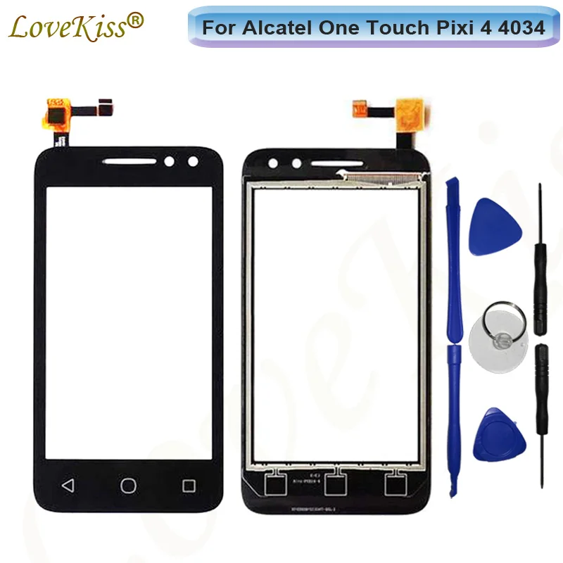 Передняя панель сенсорного экрана для Alcatel One Touch Pixi 4 &quotOT4034 4034D сенсорный экран
