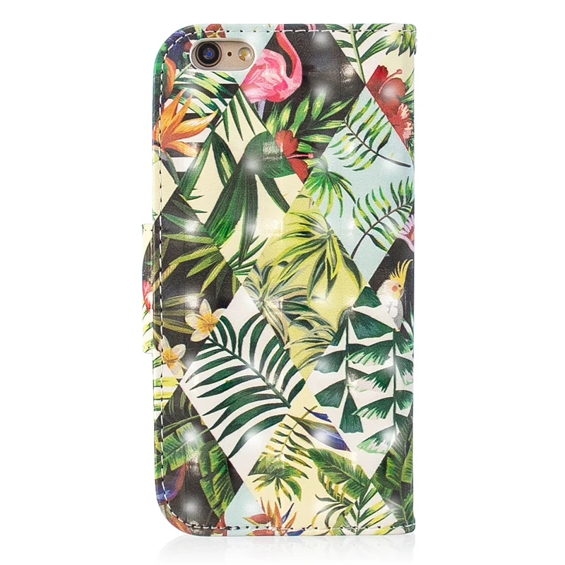 Флип 3D окрашенные искусственная кожа + Wallet Cover для iphone 6 7 8 плюс XR Xs max случае