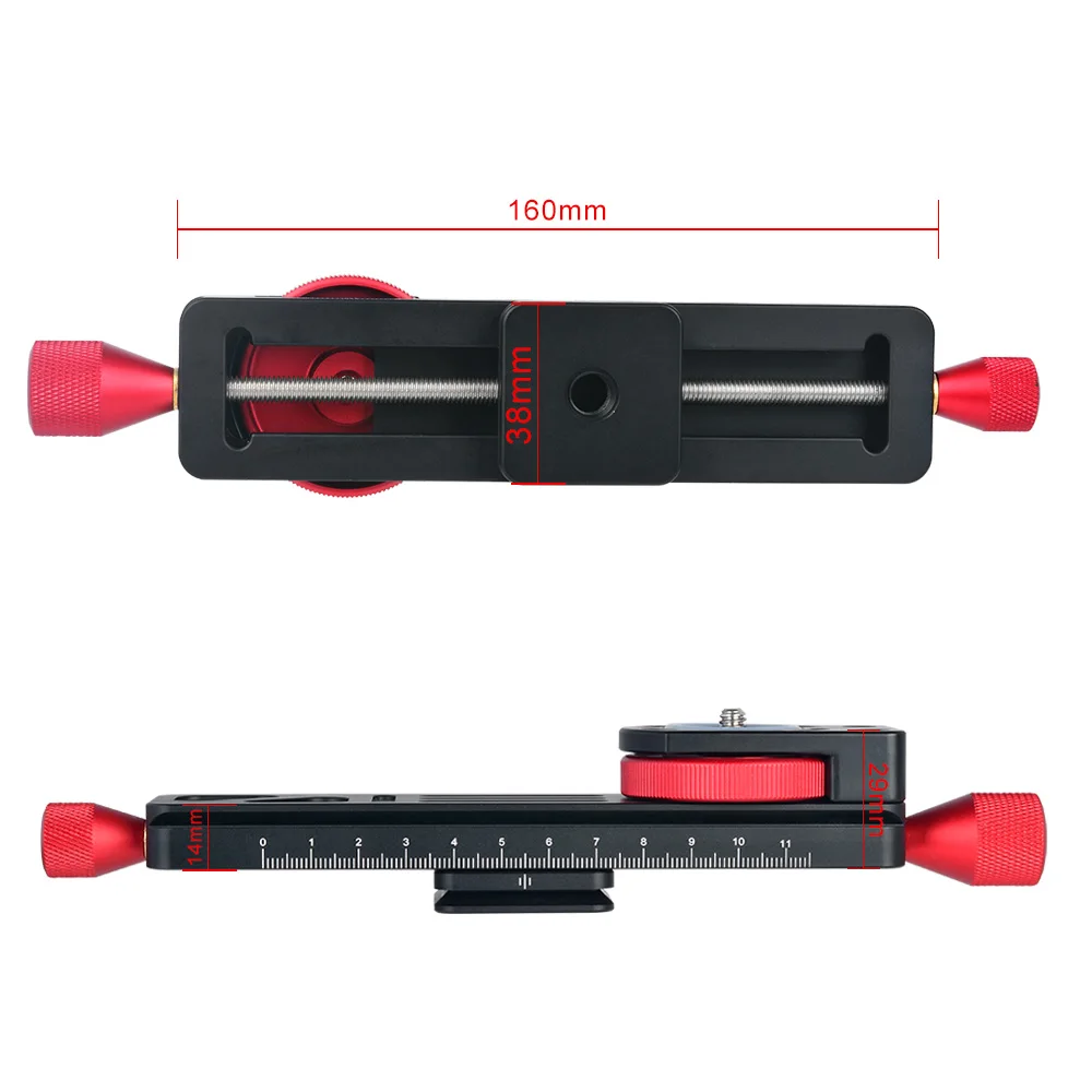 W 160 38 мм Макросъемка фокусная направляющая Quick Plate 1/4 &quot3/8&quot для DSLR Fit Arca