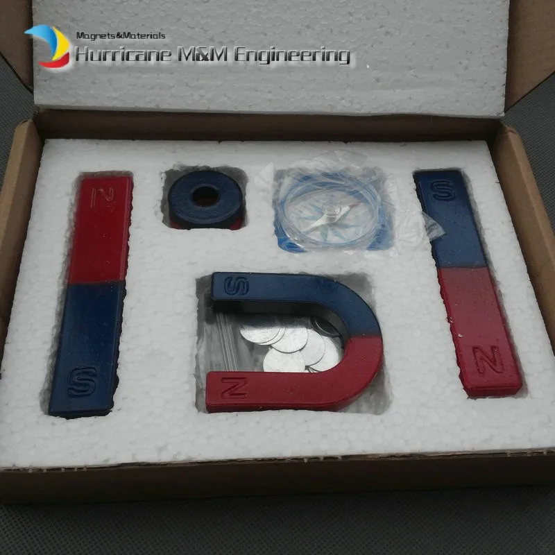 Набор Магнитных учебных инструментов U образный магнит в форме подковы и компас с