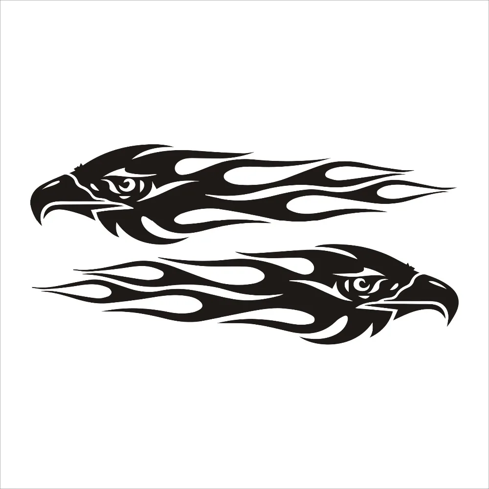 2 шт. наклейки на автомобиль Орлиное пламя 20 х4 см|Наклейки автомобиль| |