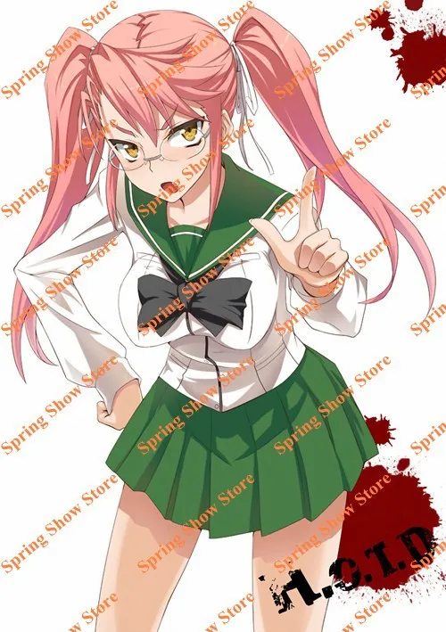 Бесплатная доставка HIGHSCHOOL OF THE DEAD Busujima Saeko зеленый моряк костюм Школьная форма для