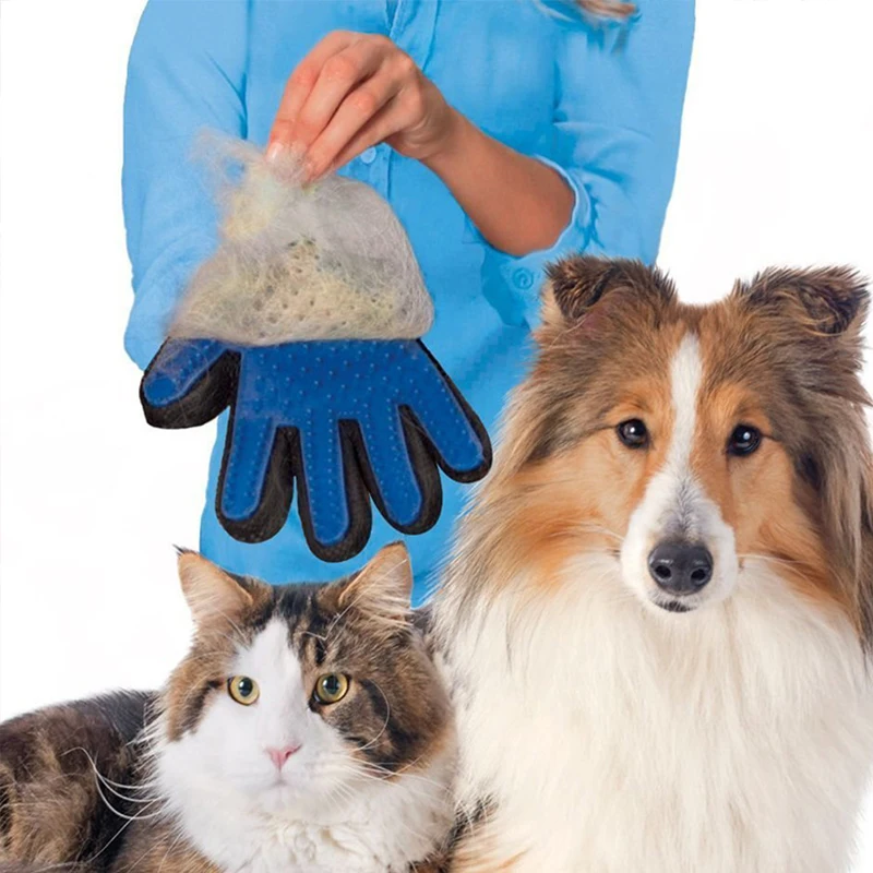Pet Уход за лошадьми перчатки для товары кошек волос кисточки гребень Массажная
