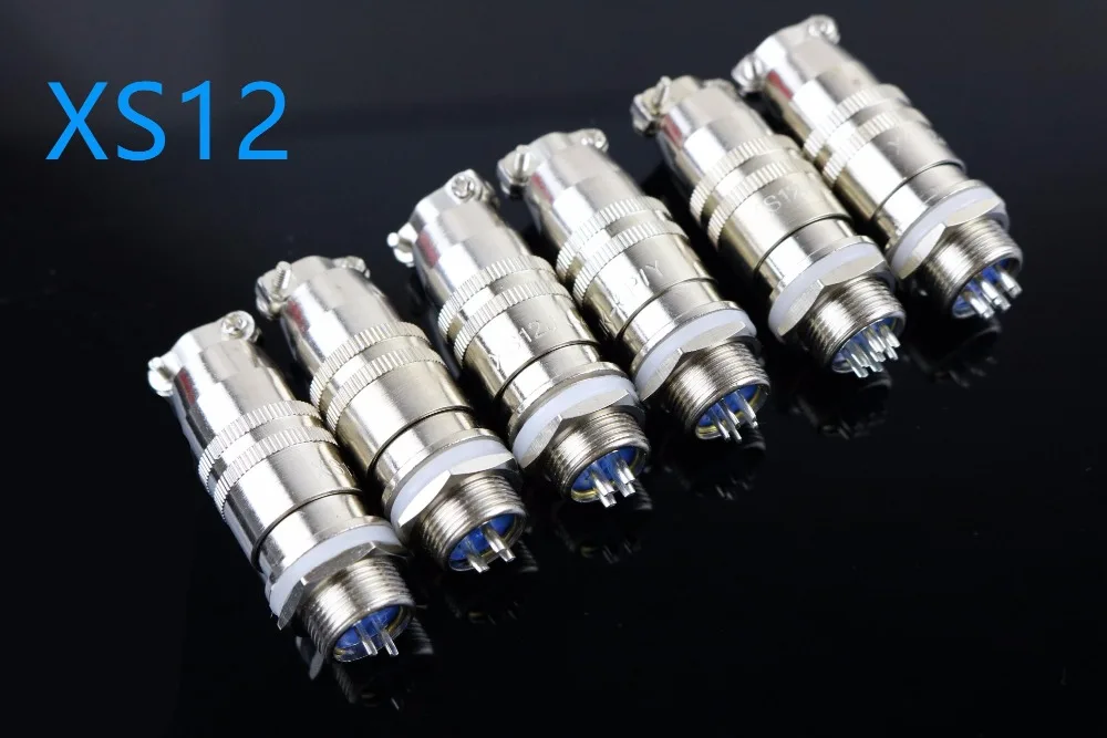 1 шт. AP040 XS12 2/3/4/5/6/7Pin 12 мм разъем авиации M12|Соединители| |
